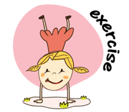 A Girl of Fall Season Stickers sticker #14732429