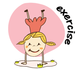 A Girl of Fall Season Stickers sticker #14732429
