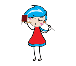 Fastidious Girl sticker #14733590