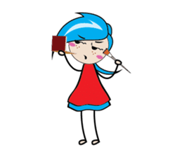 Fastidious Girl sticker #14733590