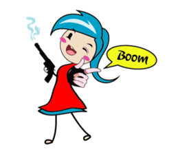 Fastidious Girl sticker #14733605