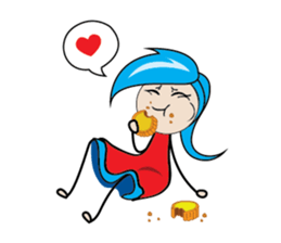 Fastidious Girl sticker #14733609