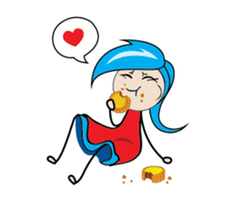 Fastidious Girl sticker #14733609