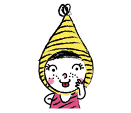 Yellow beanie Bon sticker #14733655