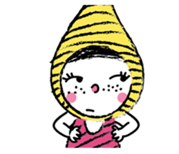 Yellow beanie Bon sticker #14733656