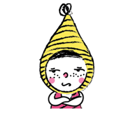 Yellow beanie Bon sticker #14733657