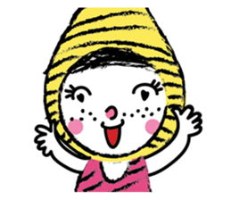 Yellow beanie Bon sticker #14733658