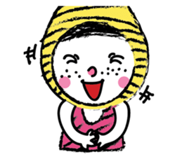 Yellow beanie Bon sticker #14733659