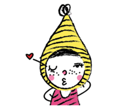 Yellow beanie Bon sticker #14733660