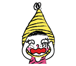 Yellow beanie Bon sticker #14733661