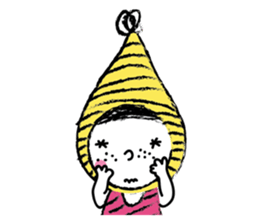 Yellow beanie Bon sticker #14733665