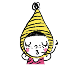 Yellow beanie Bon sticker #14733666