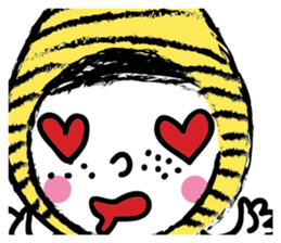 Yellow beanie Bon sticker #14733667