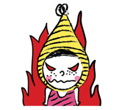 Yellow beanie Bon sticker #14733669