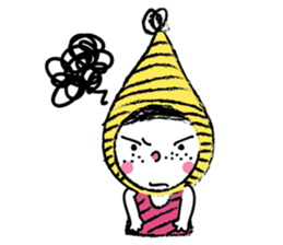 Yellow beanie Bon sticker #14733670