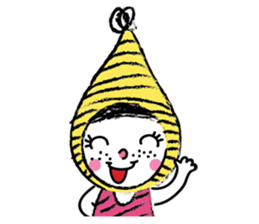 Yellow beanie Bon sticker #14733671