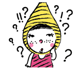 Yellow beanie Bon sticker #14733673