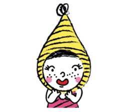 Yellow beanie Bon sticker #14733674