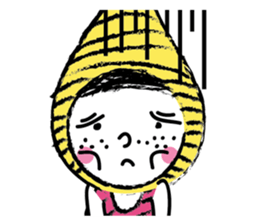 Yellow beanie Bon sticker #14733675