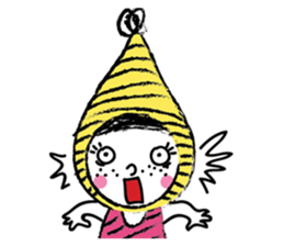 Yellow beanie Bon sticker #14733676