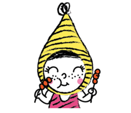 Yellow beanie Bon sticker #14733677