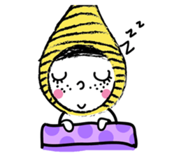 Yellow beanie Bon sticker #14733678