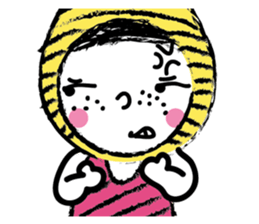 Yellow beanie Bon sticker #14733680