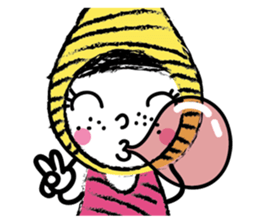 Yellow beanie Bon sticker #14733684
