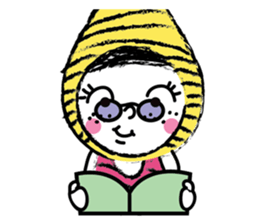 Yellow beanie Bon sticker #14733685