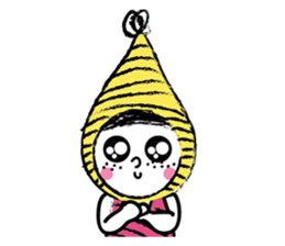 Yellow beanie Bon sticker #14733686