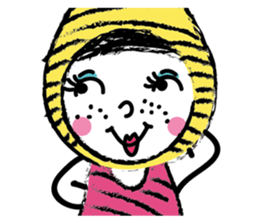 Yellow beanie Bon sticker #14733687