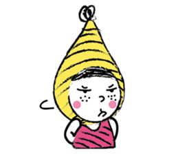 Yellow beanie Bon sticker #14733689