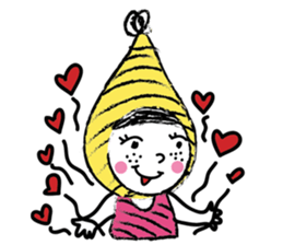 Yellow beanie Bon sticker #14733690