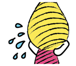 Yellow beanie Bon sticker #14733691