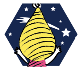 Yellow beanie Bon sticker #14733692