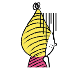 Yellow beanie Bon sticker #14733693