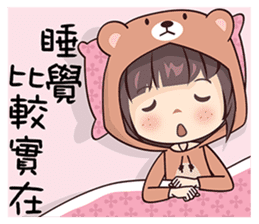 Bear Hood Girl sticker #14733877