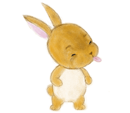 rabbit netherland dwarf. Cute USAGI! sticker #14734301