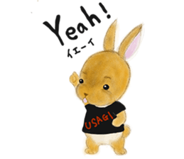 rabbit netherland dwarf. Cute USAGI! sticker #14734305