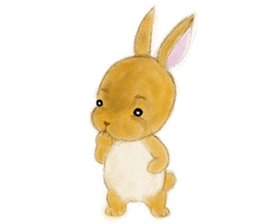 rabbit netherland dwarf. Cute USAGI! sticker #14734306