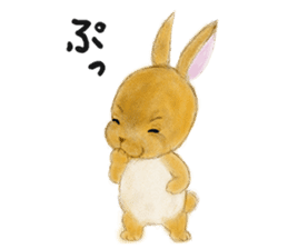rabbit netherland dwarf. Cute USAGI! sticker #14734307