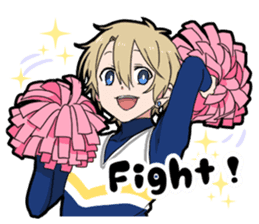 Cheer boy sticker #14734375