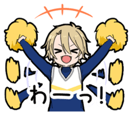 Cheer boy sticker #14734376