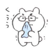 Abe bear AIUEO sticker #14734597