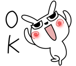 Cute rabbit 8 sticker #14734767