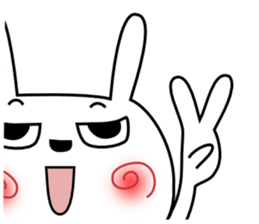 Cute rabbit 8 sticker #14734796