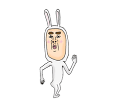 rabbit man 01 animation sticker #14735126