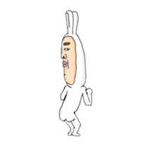 rabbit man 01 animation sticker #14735127