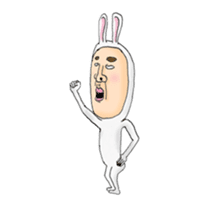 rabbit man 01 animation sticker #14735128