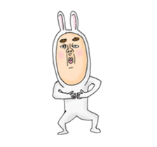 rabbit man 01 animation sticker #14735131